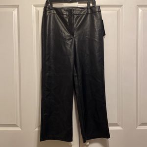 New with Tags: Bagatelle Faux Leather Wide Leg Pants